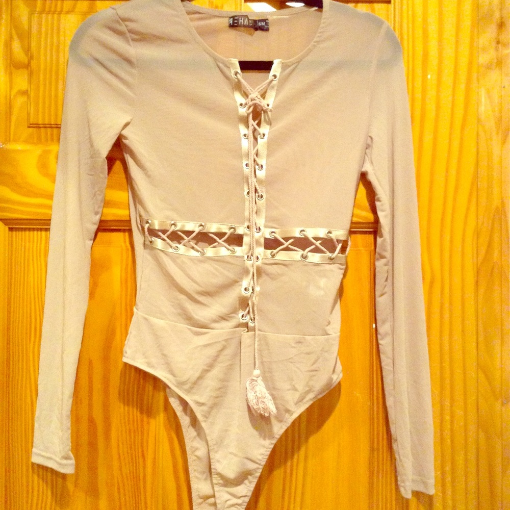 Lone sleeve bodysuit
